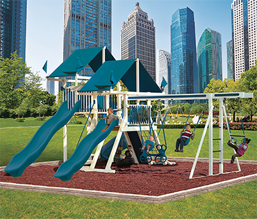 Swing Kingdom Mountain Climber SK-30 Mega Climber Vinyl Playset from Play King, Davie Florida swingset dealer