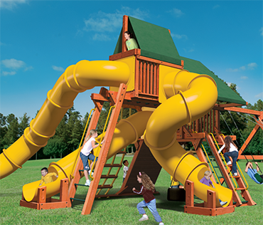 Woodplay Mega Set 2, MEGA.2, cedar wood playset from Play King, Davie Florida 