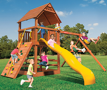 Woodplay Monkey Tower-B | playset special price from Play King in South Florida