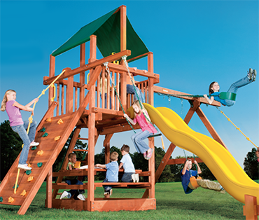 Woodplay Playhouse 6-B playset from Play King, Davie Florida 