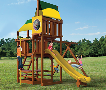 Woodplay Playhouse XL 6'-A cedar wood playset from Play King, Davie Florida 